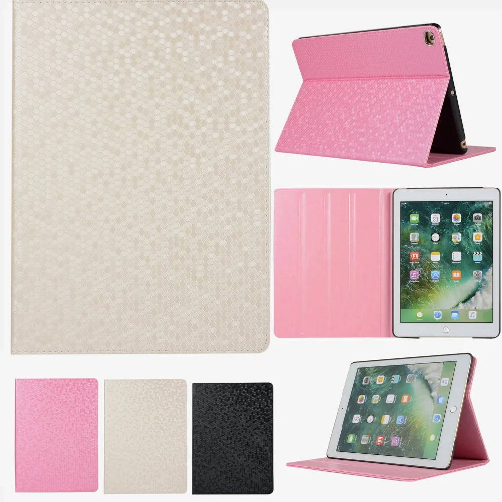 

Bling Leather Case For iPad 9.7 2017 2018 Tablet Cover Stand Cases for Apple Protective Shell for ipad 9.7 inch