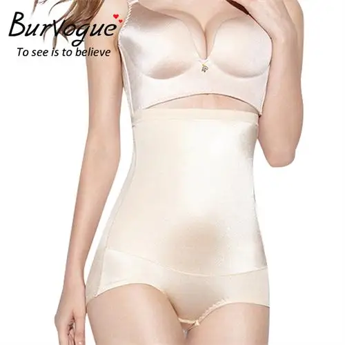 Burvogue Shaper, женские бесшовные трусики с высокой талией и контролем живота, Корректирующее белье для тела, Утягивающее нижнее белье, Утягивающие трусы - Цвет: Skin