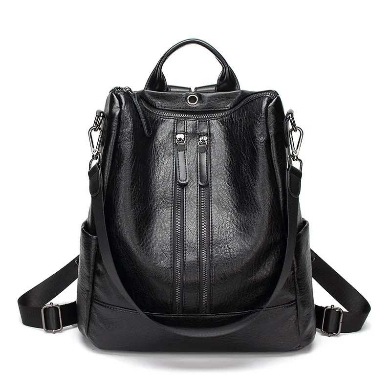 Женский рюкзак из натуральной кожи, модная школьная сумка для подростков, повседневные Рюкзаки из кожи для ноутбука, бренд, женские сумки C695