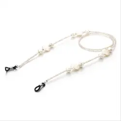 Украшенный бисером веревка Ретро Шнурок для очков очки снежные цепи (пятнистый бисер) цепочка для очков