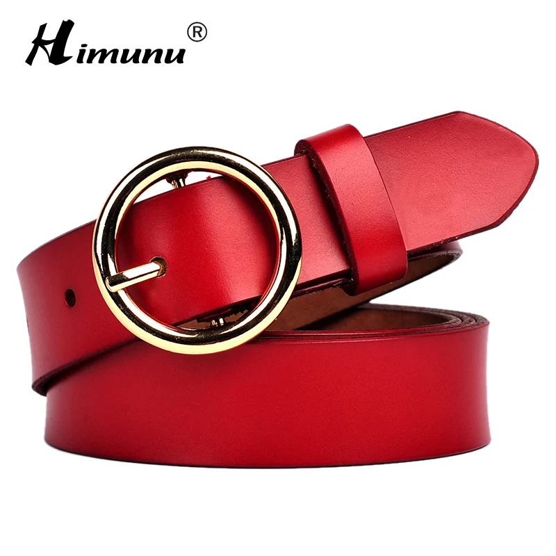 Buy HIMUNU Brand High Quality Cowskin Belt for Women