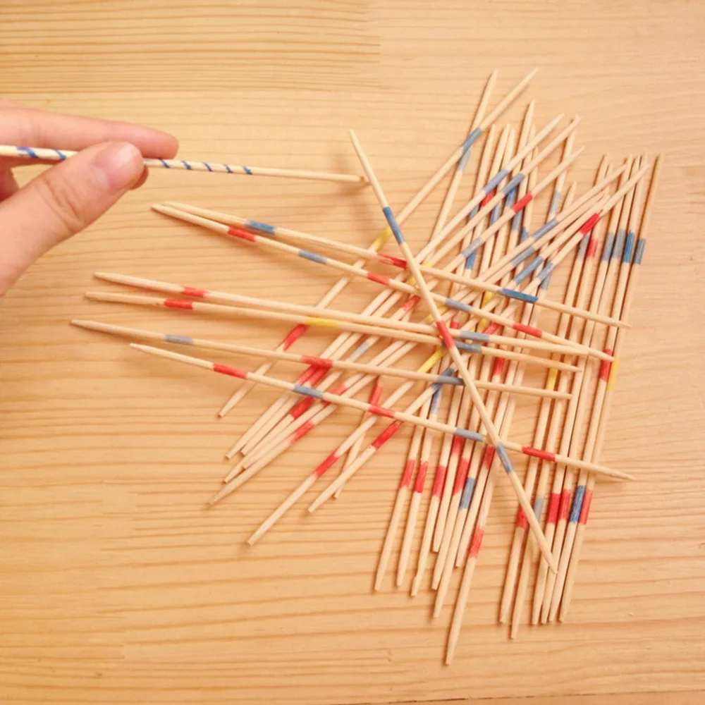30pcs//set Classic Plastic Pick Up Sticks Set Traditional Game Toy RS