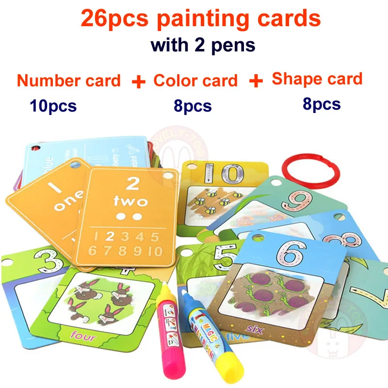 Magic Drawing Book Water Coloring Toys Clipboard Painting Doodle Creation Board With Pens Kids Craft Educational Child Game Magic Drawing Book Water Coloring Toys Clipboard Painting Doodle Creation Board With Pens Kids Craft Educational Child Game