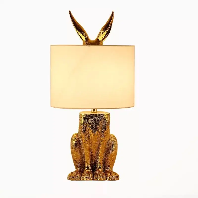 

Free Shipping Fashion Creative Table Lamp Resin Rabbit Shaped Table Lamp Living Room Decoration Modern Table Lamp