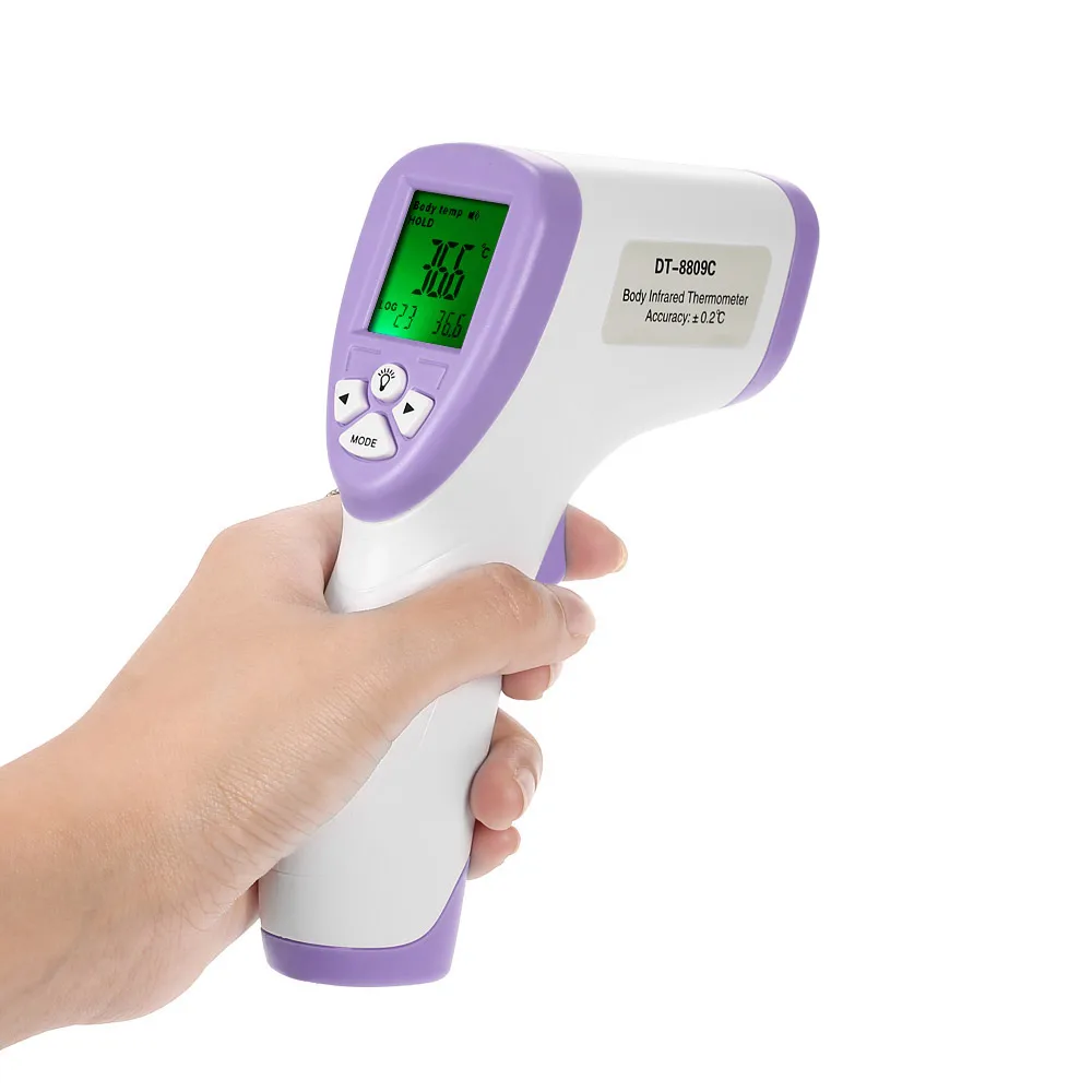Цифровой ИК инфракрасный термометр, лоб, поверхность тела, termometro, цифровой измеритель температуры, пирометр, измерение, Удержание данных, Func