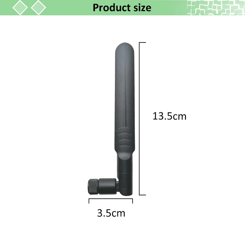 GRANDWISDOM 1-2PCS 2.4GHz 5.8Ghz Antenna 5dBi RP-SMA Male Connector Dual Band wifi Antena aerial SMA female wireless router IOT