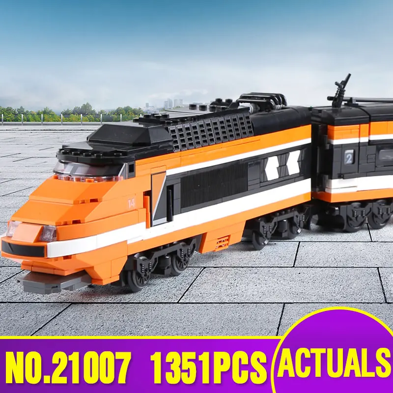 

L Models Building toy Compatible with Lego L21007 1351PCS Horizon Express Blocks Toys Hobbies For Boys Girls Model Building Kits