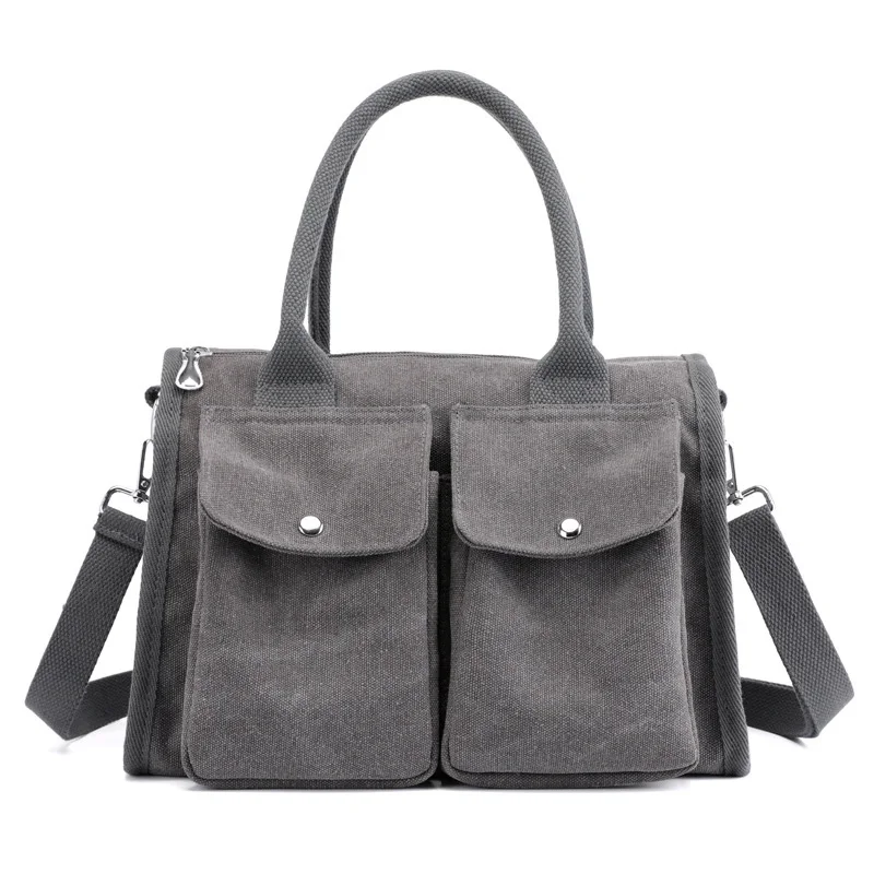

Vintage Canvas Women Shoulder Bag & Handbags Women's Leisure Satchels Bags Black/Gray Crossbody Bags For Women bolsos mujer