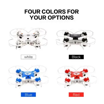 

FQ777 124 2.4G 4CH Six-axis Gyro Mini Dron Toys 360 Degree Flip Headless Mode One Key Return RC Pocket Quadcopter RTF with Light
