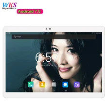 Бесплатная доставка Android 7.0 Tablet PC 10.1 дюймов Octa core 4 ГБ Оперативная память 64 ГБ Встроенная память GPS 5.0MP 1920×1200 IPS 4 г LTE MID подарок Планшеты 10.1 10