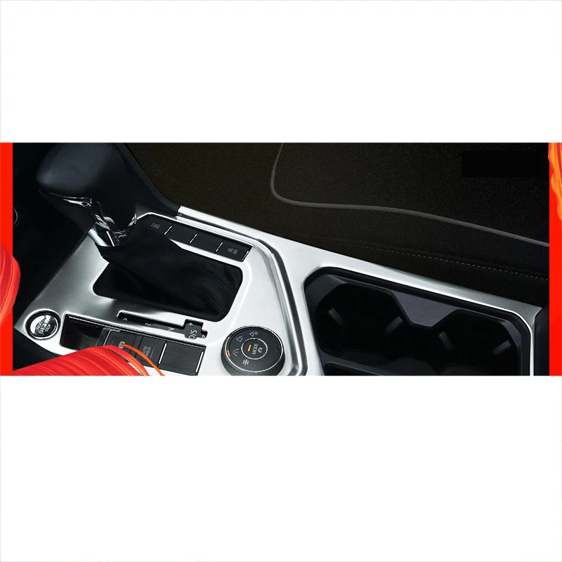 

Lsrtw2017 Stainless Steel Car Gear Panel Trims for Volkswagen Tiguan 2017 2018 2019 2020