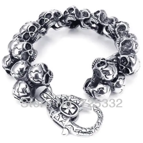 Браслет с черепами b-bt006. Готика серебряный браслет. Браслет змея череп. Geek skull head bracelet. Браслет scull story.