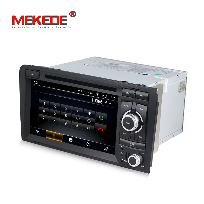 Top Android 8.1 car dvd cd multimedia player with gps navigation system for Audi A3 S3 Audi A3 S3 2003-2011 support SWC wifi BT FM 5