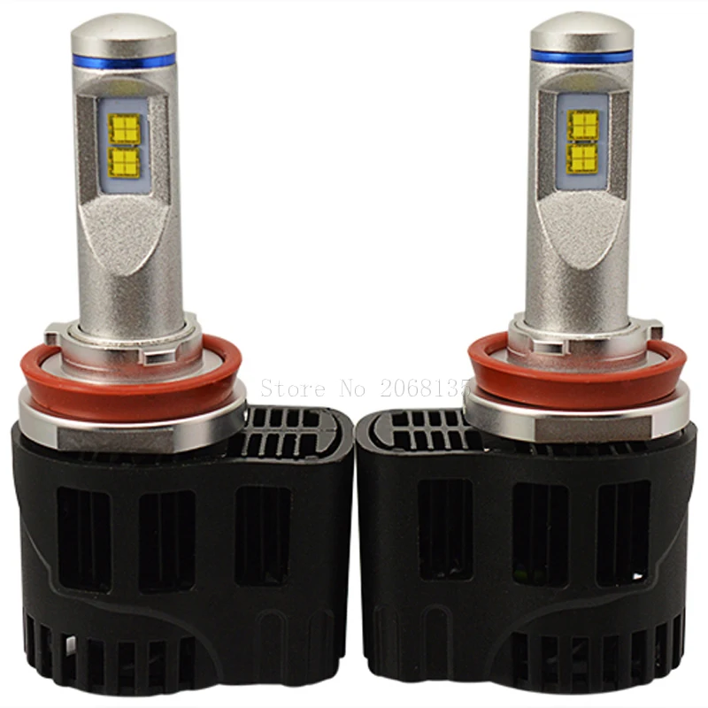 

Durable 55W 5200LM H11 H8 H9 LED headlight Auto parts super bright bulb P6 LED headlamp MZ chip 3000K,4000K,5000K 6000K