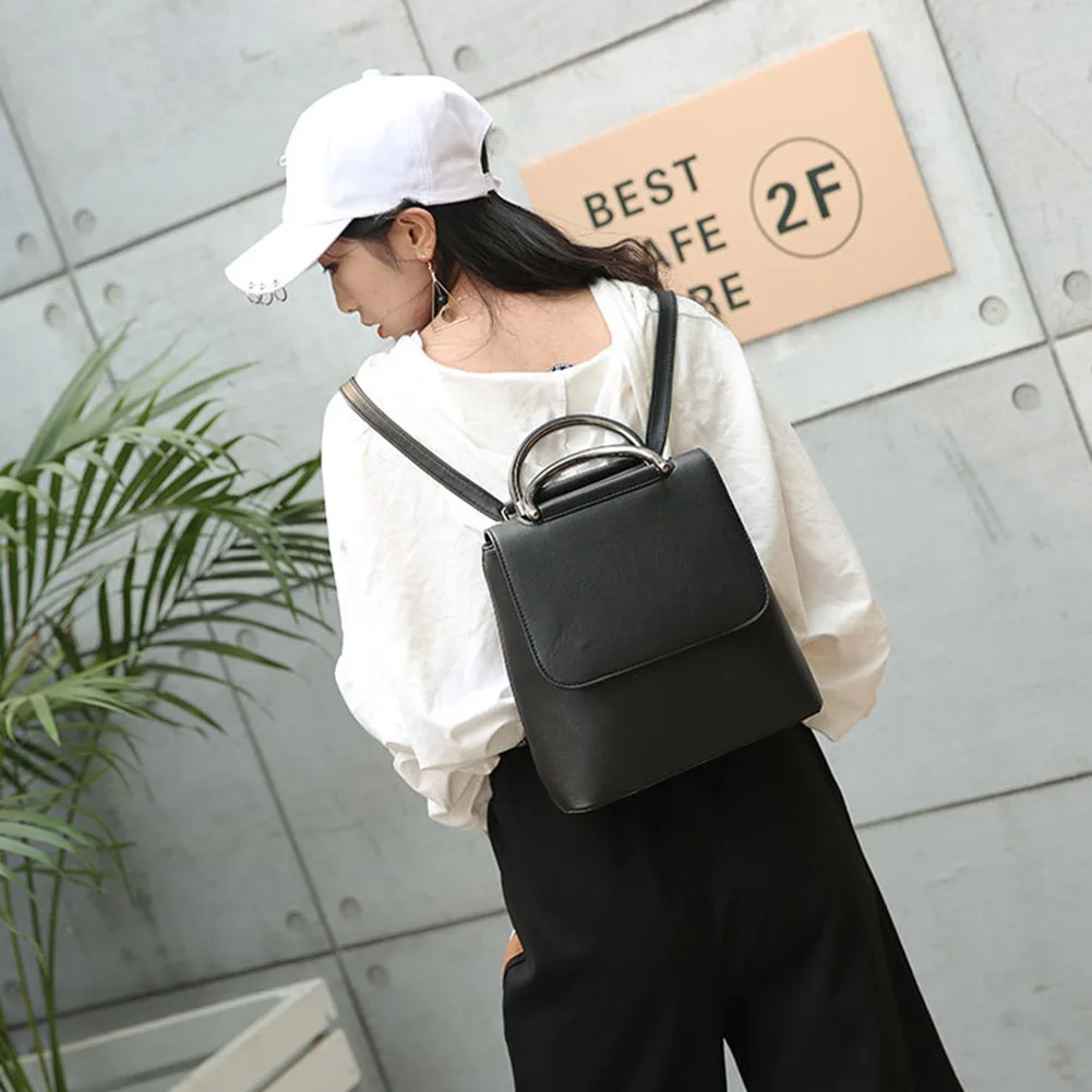 Новый стиль женский рюкзак Повседневная сумка двойного назначения портативный мини винтажные сумки на плечо
