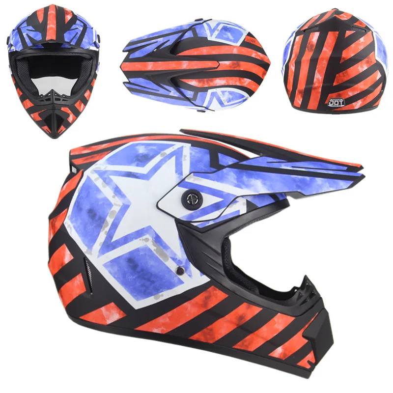 Детские мотоциклетные шлемы высокого качества для мальчиков и девочек защитные велосипедные шлемы для мотокросса и спуска MTV DH защитные шлемы для детей - Цвет: Matte Black 10
