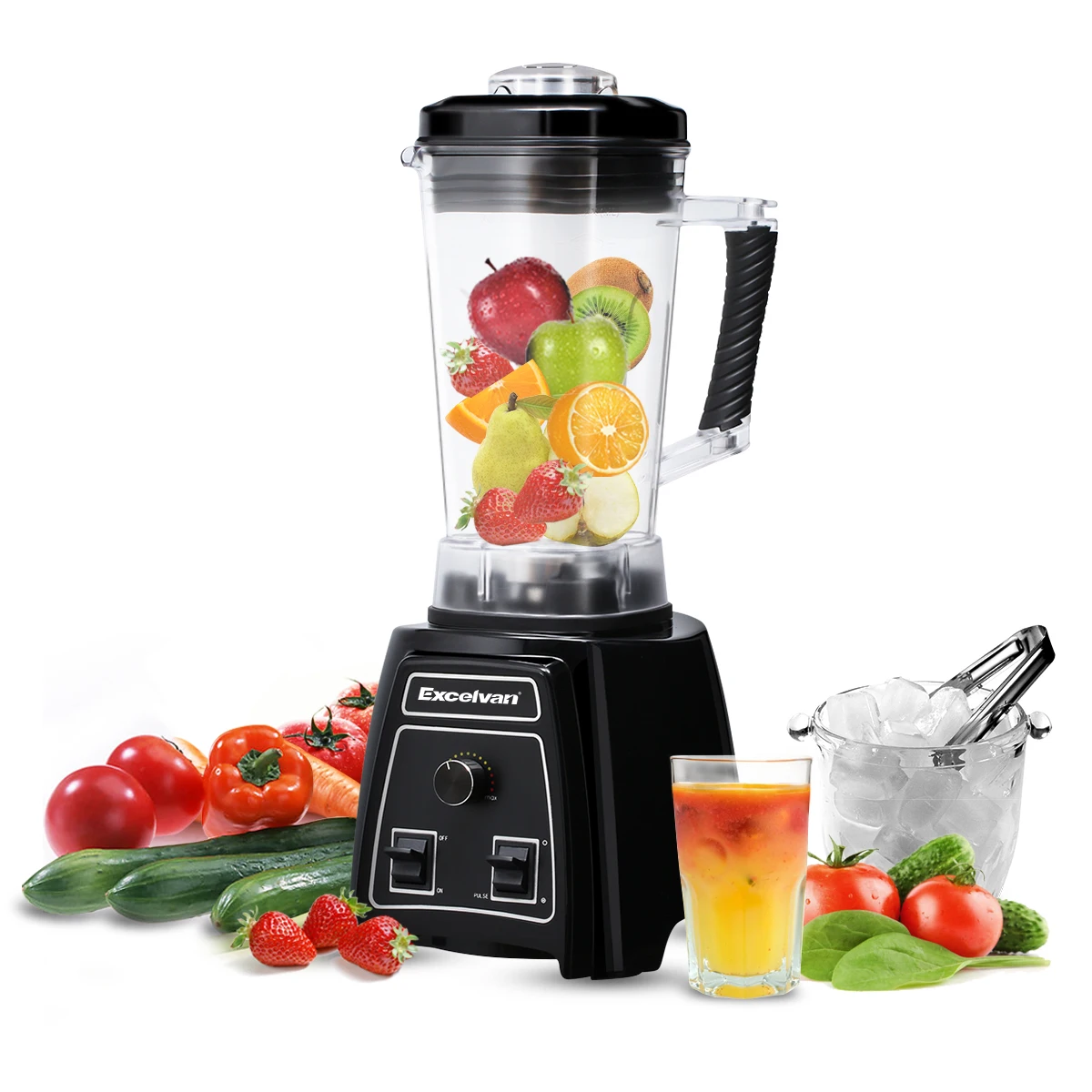 Excelvan 1500W 2L Electric multifunctional Smoothie Juice Maker Blender