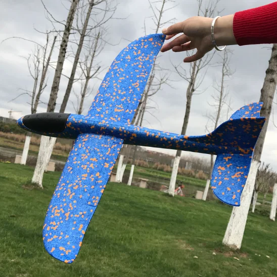 

1pcs Flying Mini Foam Throwing Glider Inertia Aircraft Toy Hand Launch Airplane Model Light Toys For Kid 024