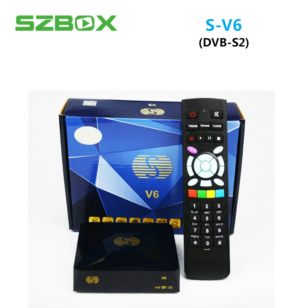 

S-V6 DVB-S2 Mini Digital Satellite Receiver Support Xtream IPTV NOVA Wheel TV 2xUSB WEB TV 3G Biss Key DVB S2 Satellite decoder