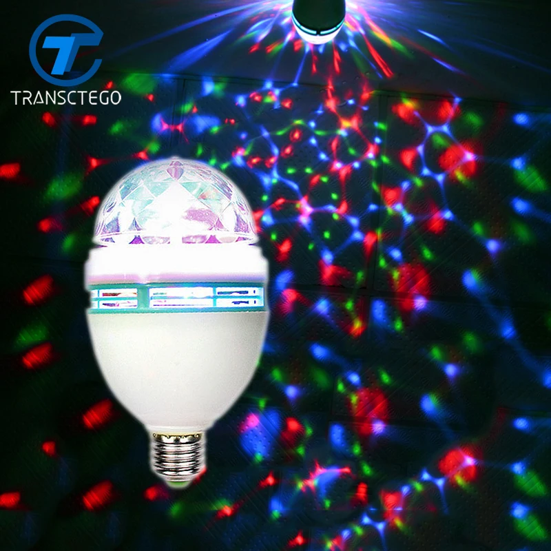 

Voice Control LED Magic Crystal Ball Rotation Stage Light Laser Light KTV Bar Lighting Colorful Stage Lamp 3W 85-250V