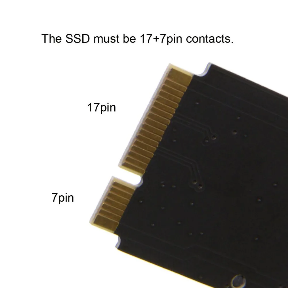 Jimier mSATA SSD для 2012 Mac book Pro Retina iMac A1398 MC975 MC976 17 + 7pin Конвертор адаптер карт|Компьютерные