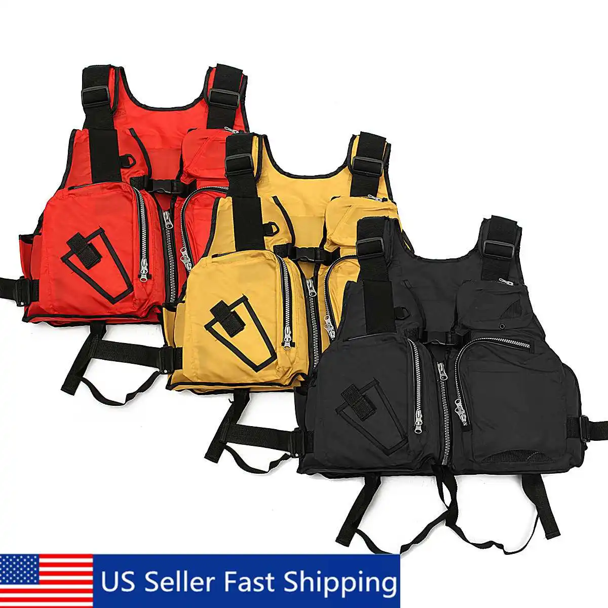 

New Adult Nylon Adult Aid Sailing Swimming Fishing Boating Kayak Life Jacket Vest Safety Clothing Drop Shipping