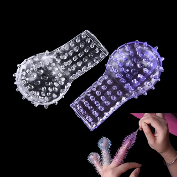 2 PCS Sex Finger Sleeve Vibrator Clitoral Stimulator Flirting Vagina Dildo Female Masturbation Sex Toys Erotic Toys For Adult 4