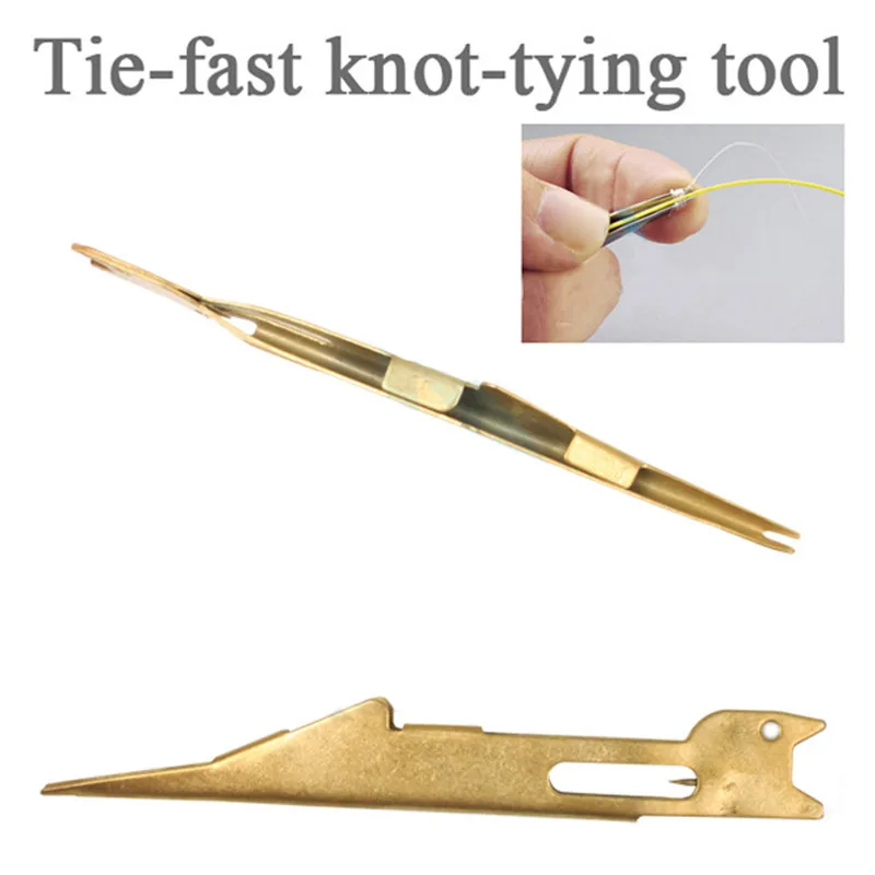 Stainless Steel Fishing Line Tie Fast Knot Tying Tool Fly Fishing Line