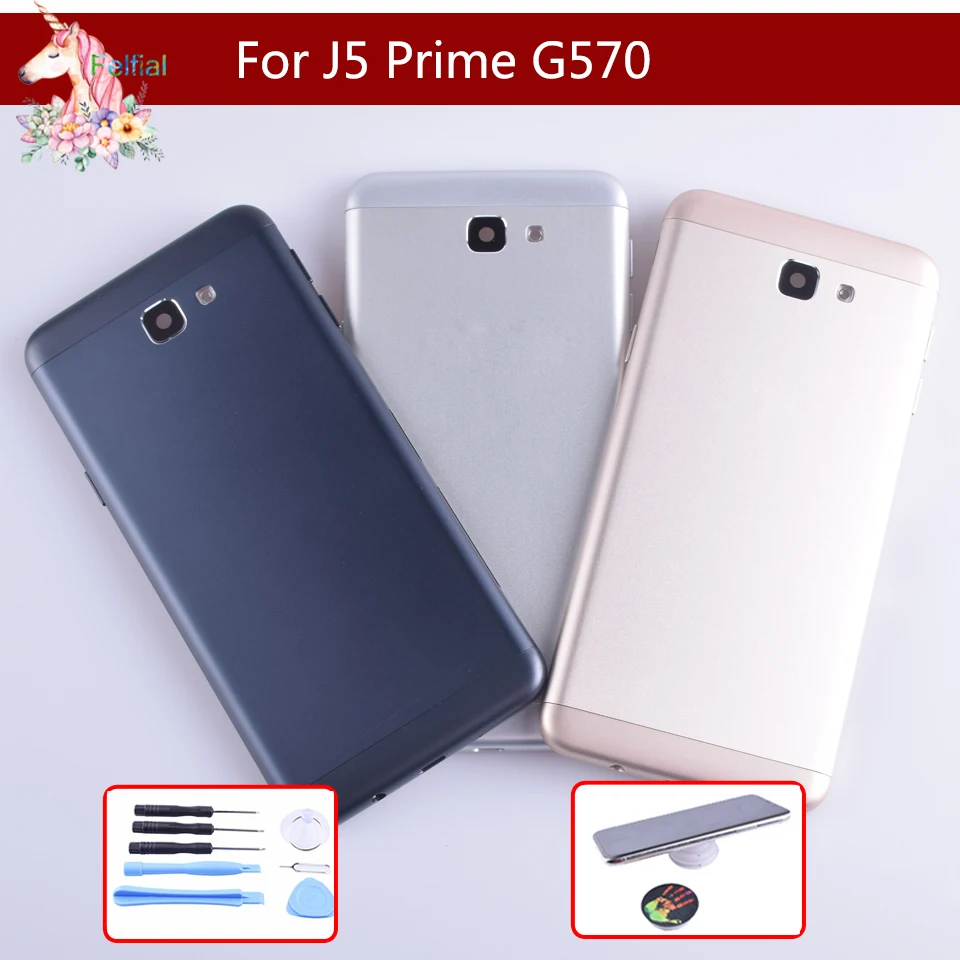 10 шт./лот крышка батареи Корпус для Samsung Galaxy J5 Prime ON5 2016 G570 G570K задняя дверь запасные