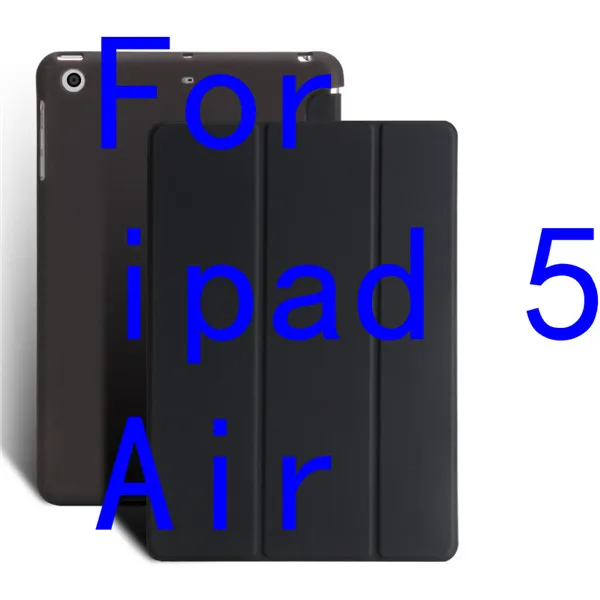 Для ipad 6 ipad6 Air 2 9," Чехол из искусственной кожи ультра тонкий смарт-чехол с подставкой TPU Мягкий защитный чехол для ipad 5 Air чехол для планшета+ ручка - Цвет: Airblack