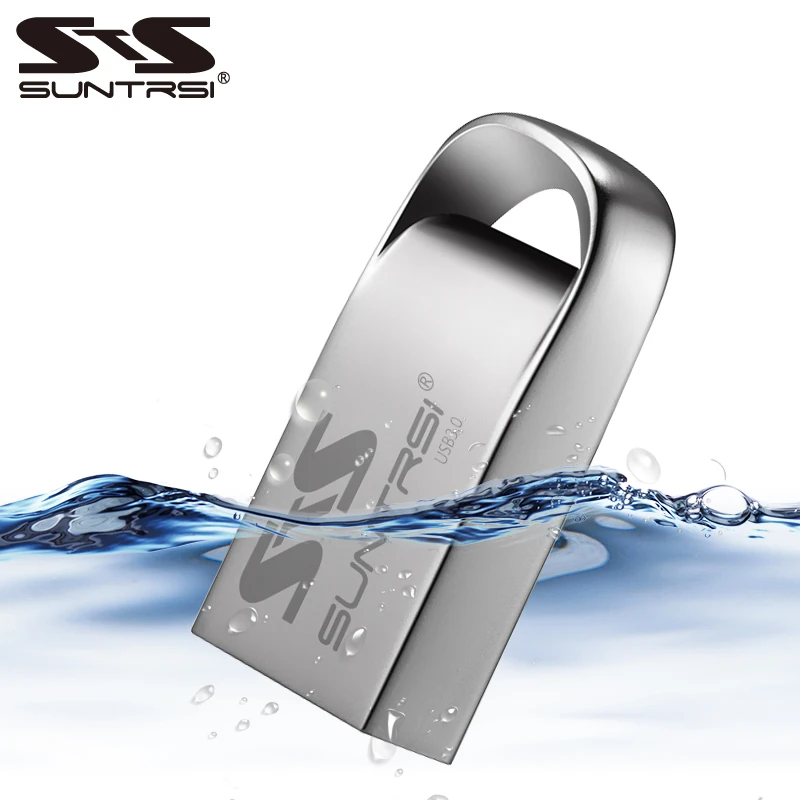 Suntrsi USB 3.0 64GB Flash Drive Waterproof Metal Pendrive 32GB 16GB USB Stick 8GB Mini USB Flash 3.0 Free Shipping