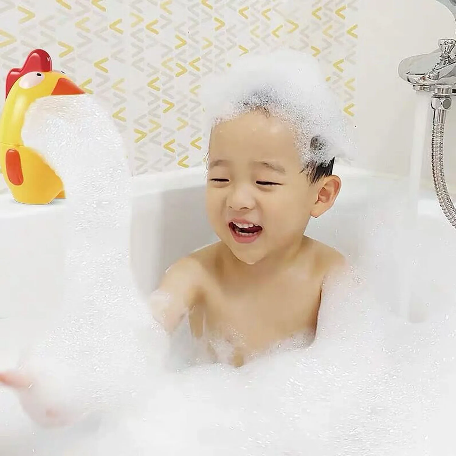 Забавная милая форма животных анти-заглатывание устройство для мыльных пузырей игрушка воздуходувка для детей малышей ванная комната