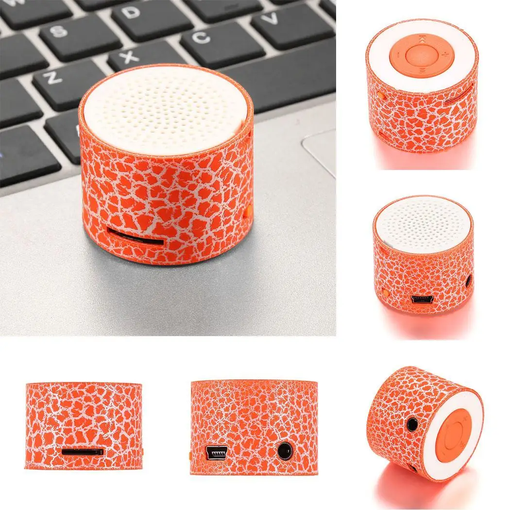 Горячая продажа мини беспроводной динамик Crack LED TF USB Сабвуфер bluetooth колонки mp3