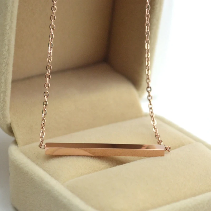 

DXJEL Fashion Jewelry Clavicle Minimalist Bar Pendant Necklace For Women Horizontal Body Jewelry Accessories Dropshipping 2019