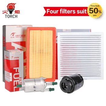

TORCH(Oil filter/air filter/cabin filter/fuel filter)Four filters suit for Byd sharp 1.5T 2013-- Free shipping .