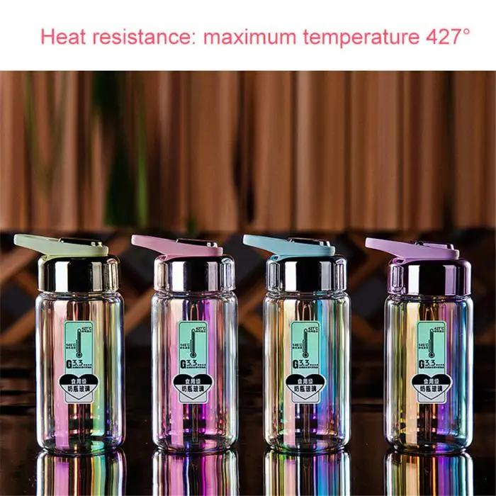 Портативная бутылка для воды зеркальная поверхность высокотемпературная устойчивая Спортивная бутылка для воды для кемпинга LXY9