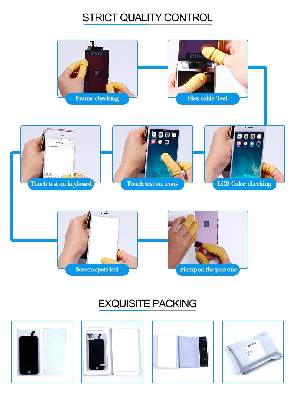 AAA+++ для iPhone 6 6 S Plus lcd полная сборка полная для iPhone 5S 6 Plus экран замена дисплей с 3D Force Touch