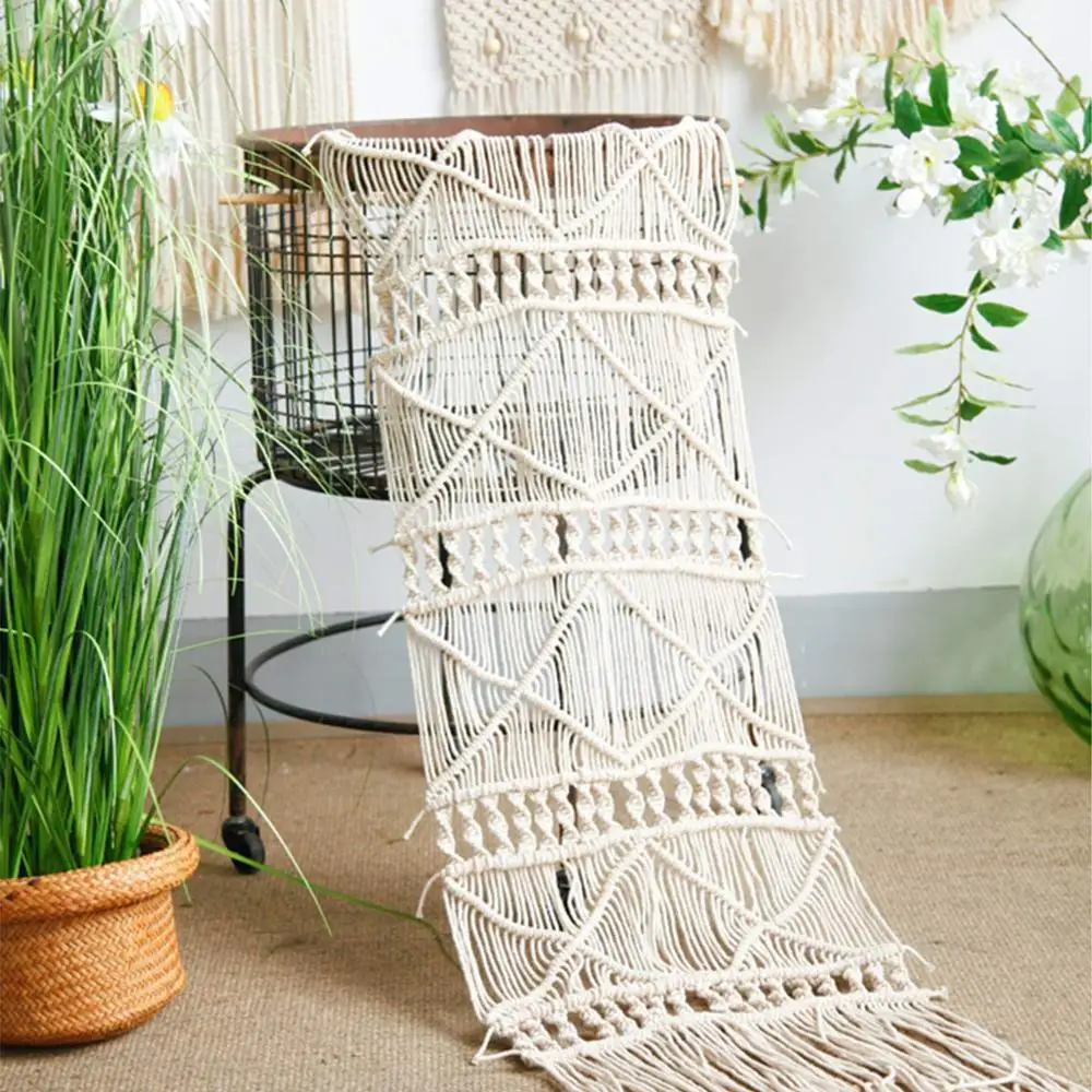 Шнур Macrame натуральный хлопок(4 мм x 100 м) мягкий хлопковый шнурок для ручной работы вешалка для растений, настенный, ремесла, вязание