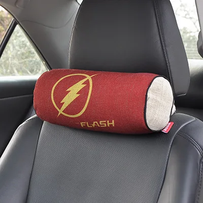 SHTZ001 Flash Мультфильм Marvel Мстители Капитан Американский подголовник сиденья автомобиля для шеи Отдых подушки Авто Подушка протектор пены памяти - Цвет: SHTZ001 Flash