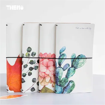 

Creative Cactus Leaves PU Leather Cover Planner Notebook Diary Book Exercise Composition Binding Note Notepad Gift Stationery