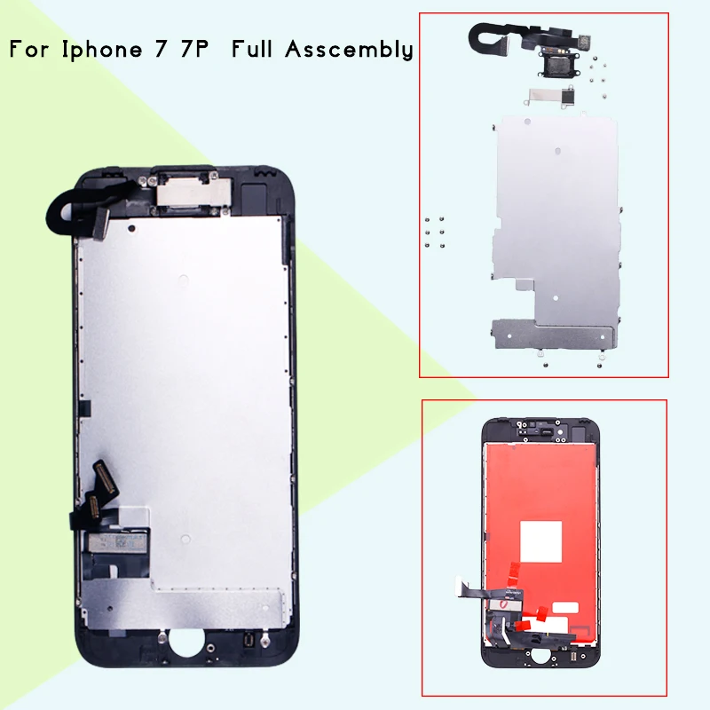 

1PCS full Complete For iPhone 7 7 plus LCD with original Display Touch Screen Complete Assembly+Home Button+Camera