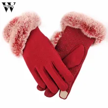 Мода г. Для женщин женские зимние теплые кожаные водительские мягкая подкладка перчатки варежки