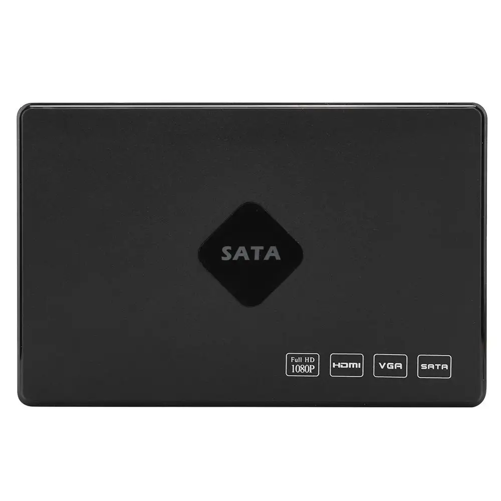 Мини Full HD 1080P 2 5 дюймовый SATA HDD плеер Видео Аудио медиаплеер 80G (100 240 V)