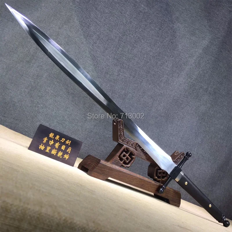 

Handmade Warrior Sword Chinese Sword Saber high speed steel Blade Leather Sheath Full Tang