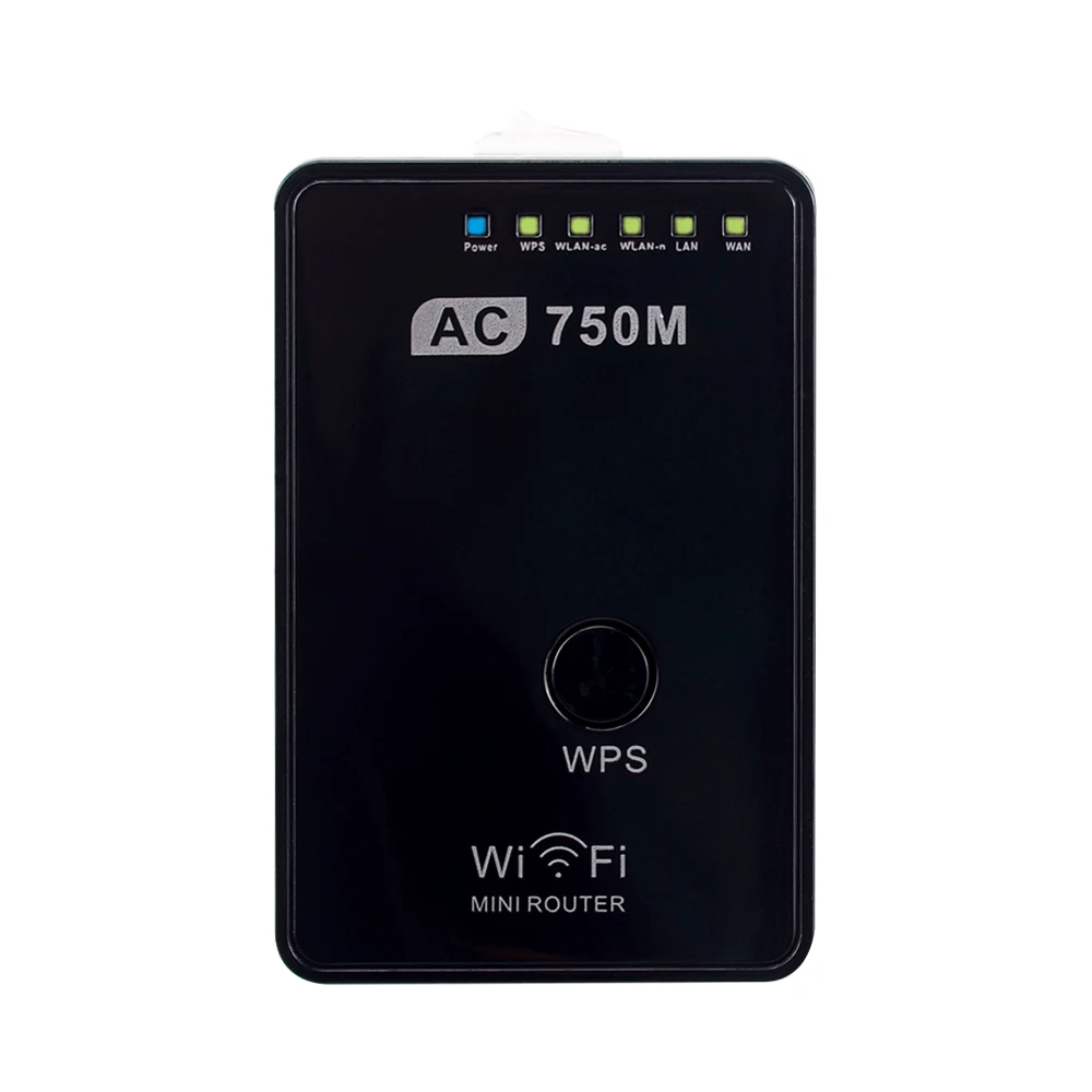 

750Mbps Wireless Wifi Router Repeater AC750 Wi-Fi Signal Extender Networking WPS AP Antenna US Plug Dual Band 2.4G/5G Dual Band