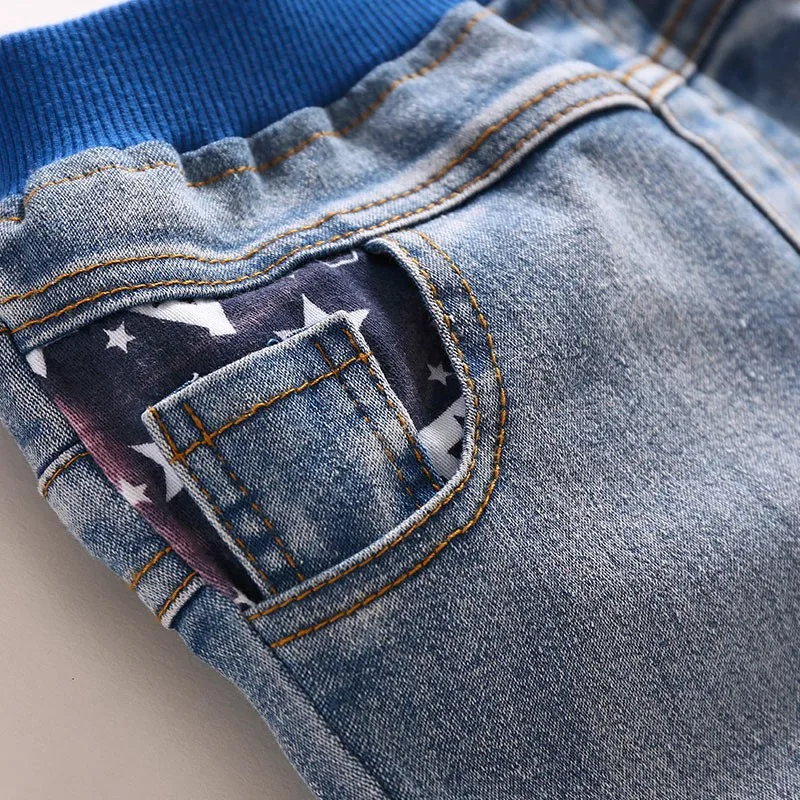 Kids Jeans Boys Girls Full Length Jeans Panty Panties Sring Autumn Cotton Fashion Casual Style Convenient Elastic Waist 4