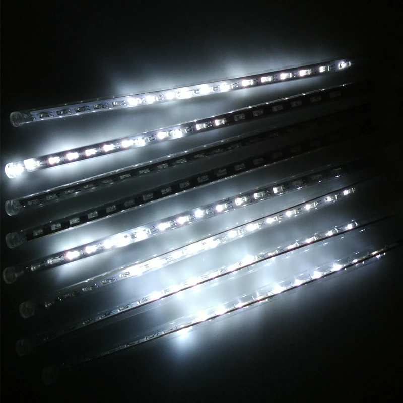 AIFENG Holiday Lights Connectable 30cm Meteor Shower Rain Tube 144Leds Waterproof Outdoor Christmas Tree Decorate Holiday Lights