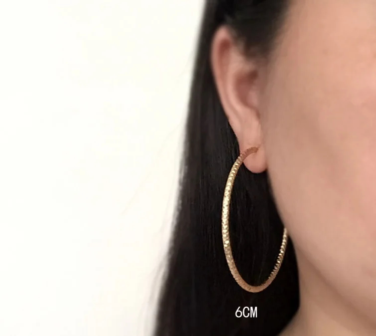 Embossed Ear Rings Exaggerated Fashion Circle Round Earrings Embossed Ear Rings Exaggerated Fashion Circle Round Earrings Without Pierced Ears Clip In From Jewelry Accessories On