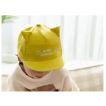

Baby Girl Spring Summer Baseball Cap Kids Adjustable Ball Hat Children Breathable Little Cat Visors Hats Suit For 3-8Y