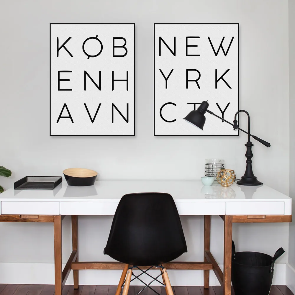 Modern-Black-White-New-York-City-Typography-Poster-Nordic-Minimalist-Wall-Art-Picture-Prints-Home-Decor